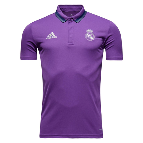 Áo polo Real madrid tím 2019